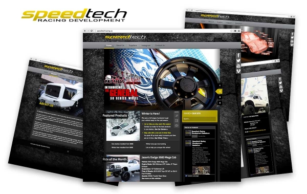 speed tech racing website front page